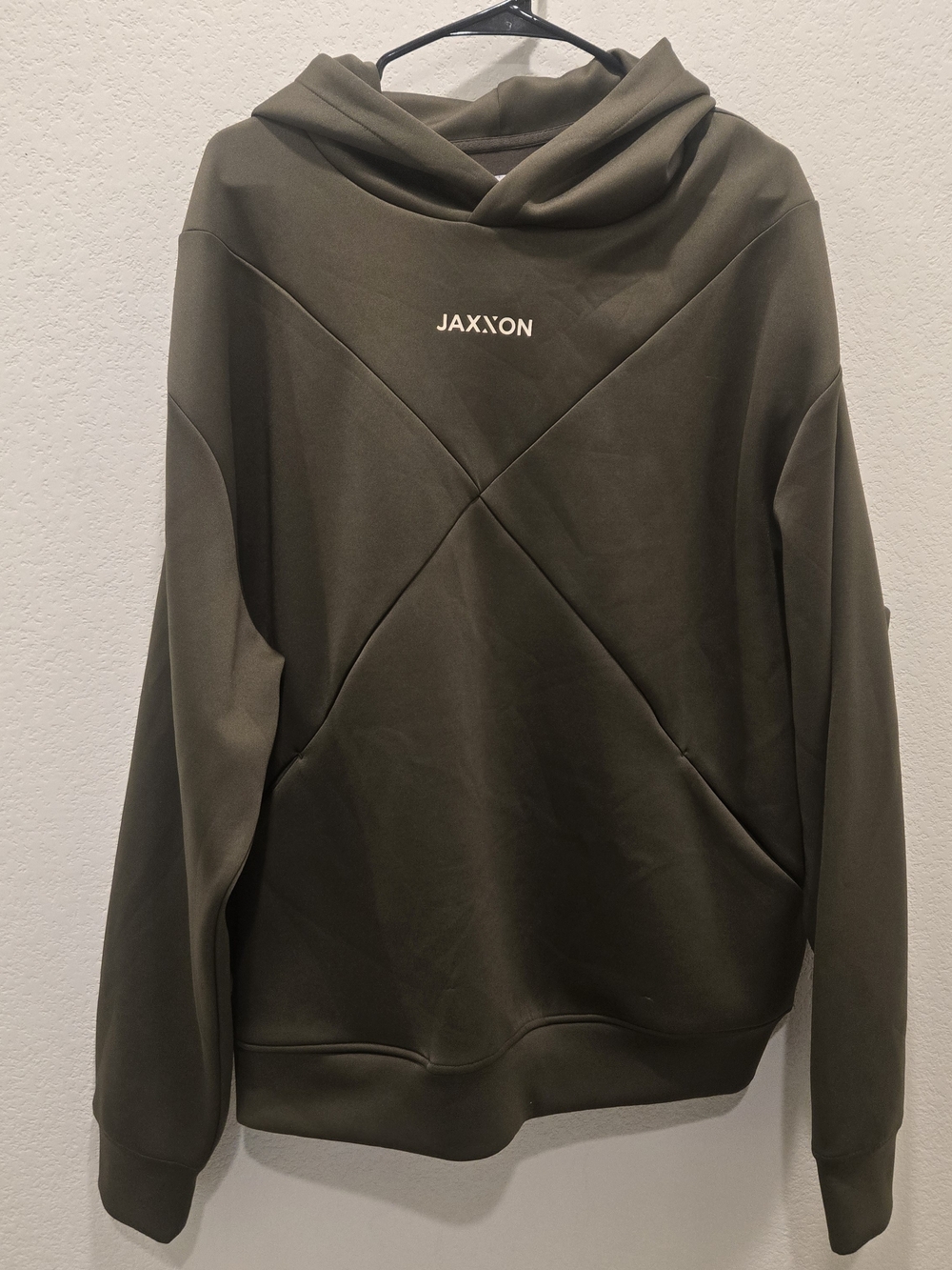 JAXXON Men's Olive Crewneck Hoodie